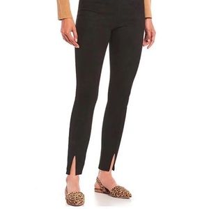Ankle Slit Microsued Skimmer Leggings